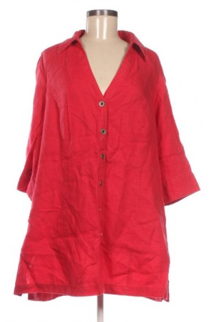 Γυναικείο πουκάμισο X-Two, Μέγεθος 4XL, Χρώμα Κόκκινο, Τιμή 10,99 €