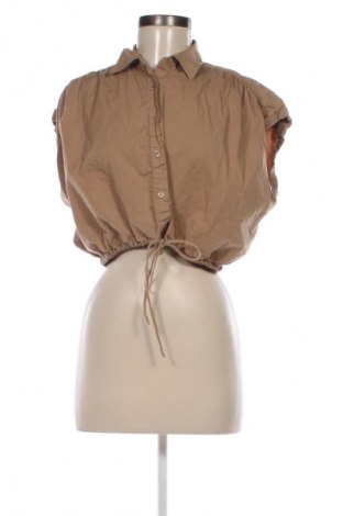 Дамска риза Zara, Размер S, Цвят Кафяв, Цена 13,29 €