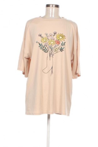 Дамска тениска SHEIN, Размер XXL, Цвят Бежов, Цена 14,05 €