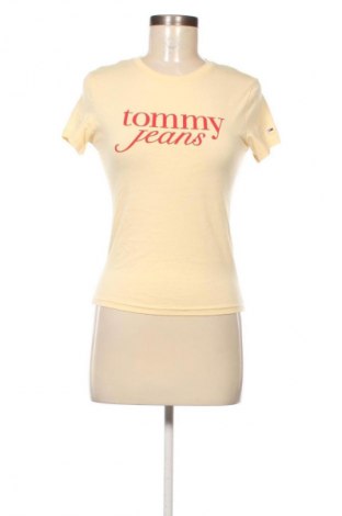 Damski T-shirt Tommy Jeans, Rozmiar S, Kolor Żółty, Cena 137,99 zł