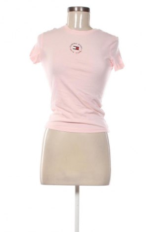 Damski T-shirt Tommy Jeans, Rozmiar XS, Kolor Różowy, Cena 207,99 zł, #135256009