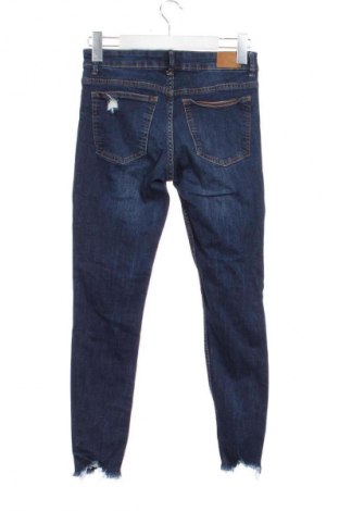 Blugi de femei Bershka, Mărime XS, Culoare Albastru, Preț 29,99 Lei