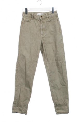 Дамски дънки Zara, Размер XS, Цвят Зелен, Цена 7,15 €