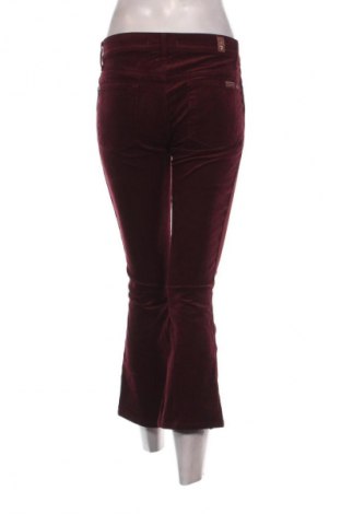 Pantaloni de velvet de femei 7 For All Mankind, Mărime S, Culoare Roșu, Preț 84,99 Lei
