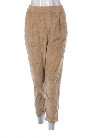 Pantaloni de velvet de femei United Colors Of Benetton, Mărime M, Culoare Bej, Preț 52,99 Lei