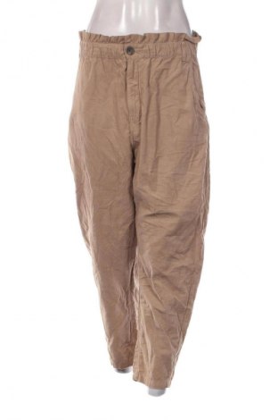 Γυναικείο κοτλέ παντελόνι Zara, Μέγεθος L, Χρώμα Καφέ, Τιμή 8,99 €