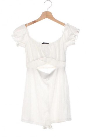 Дамски къс гащеризон Bershka, Размер XS, Цвят Бял, Цена 14,82 €