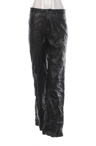 Pantaloni de piele pentru damă Mango, Mărime L, Culoare Negru, Preț 117,99 Lei