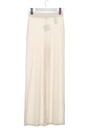 Pantaloni de femei H&M, Mărime XS, Culoare Ecru, Preț 54,99 Lei