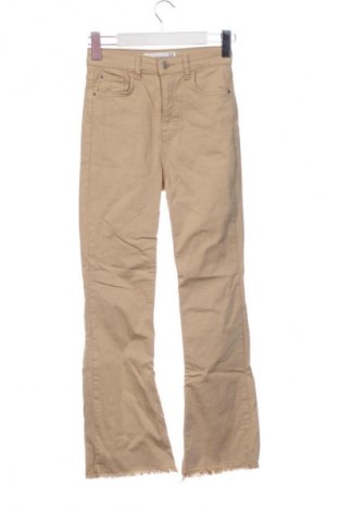 Pantaloni de femei Stradivarius, Mărime XXS, Culoare Bej, Preț 46,99 Lei