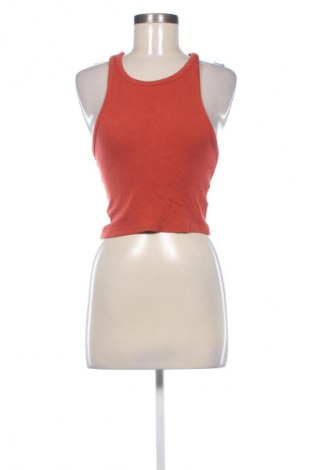 Γυναικείο αμάνικο μπλουζάκι Stradivarius, Μέγεθος S, Χρώμα Πορτοκαλί, Τιμή 5,99 €