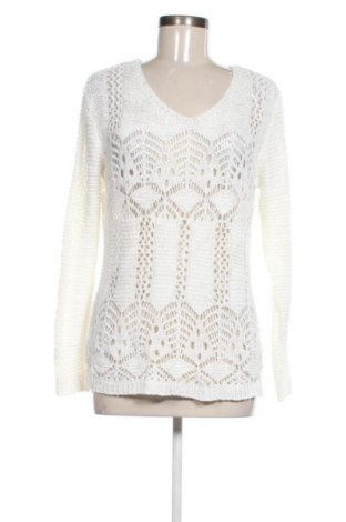 Γυναικείο πουλόβερ Adagio, Μέγεθος L, Χρώμα Λευκό, Τιμή 15,99 €