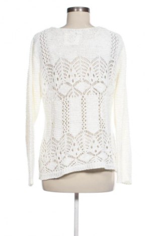 Γυναικείο πουλόβερ Adagio, Μέγεθος L, Χρώμα Λευκό, Τιμή 15,99 €