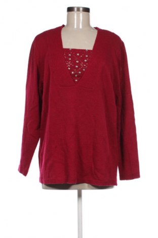 Γυναικείο πουλόβερ Atelier Creation, Μέγεθος XXL, Χρώμα Κόκκινο, Τιμή 13,99 €