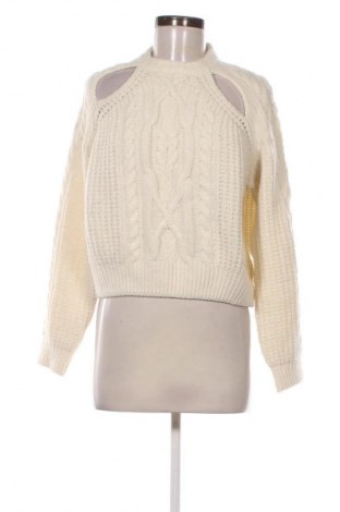 Pulover de femei Bershka, Mărime S, Culoare Ecru, Preț 108,11 Lei