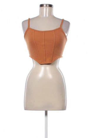 Γυναικείο τοπ Bershka, Μέγεθος S, Χρώμα Πορτοκαλί, Τιμή 11,75 €