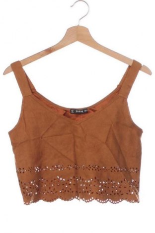 Γυναικείο τοπ SHEIN, Μέγεθος XS, Χρώμα Καφέ, Τιμή 10,99 €