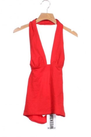 Дамски топ Weekday, Размер S, Цвят Червен, Цена 20,45 €