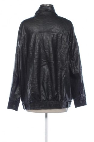 Geacă de piele pentru femei Bershka, Mărime L, Culoare Negru, Preț 66,99 Lei