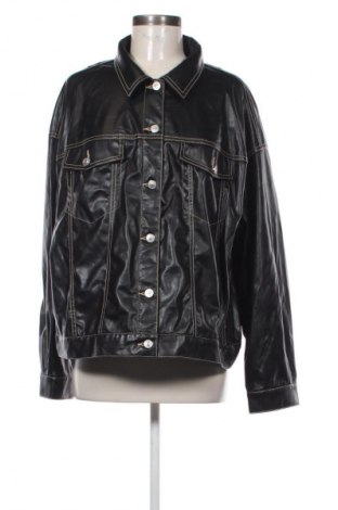 Damen Lederjacke H&M Divided, Größe XL, Farbe Schwarz, Preis € 4,99