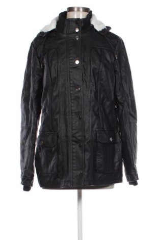 Γυναικείο δερμάτινο μπουφάν John Baner, Μέγεθος L, Χρώμα Μαύρο, Τιμή 20,99 €