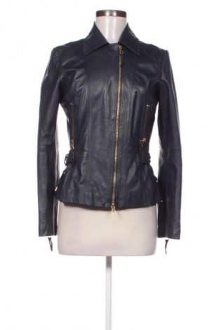 Γυναικείο δερμάτινο μπουφάν Luisa Spagnoli, Μέγεθος M, Χρώμα Μπλέ, Τιμή 134,99 €