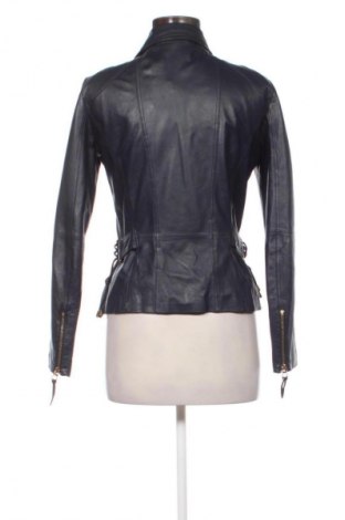 Γυναικείο δερμάτινο μπουφάν Luisa Spagnoli, Μέγεθος M, Χρώμα Μπλέ, Τιμή 134,99 €