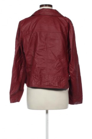 Γυναικείο δερμάτινο μπουφάν Ms Mode, Μέγεθος XXL, Χρώμα Κόκκινο, Τιμή 35,99 €