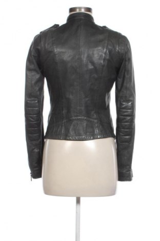 Γυναικείο δερμάτινο μπουφάν Superdry, Μέγεθος XS, Χρώμα Γκρί, Τιμή 92,99 €