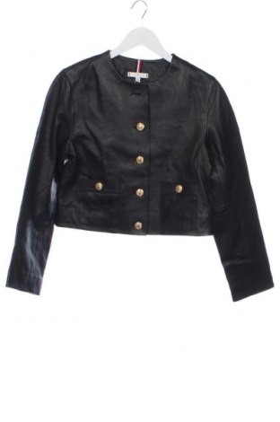 Дамско кожено яке Tommy Hilfiger, Размер XS, Цвят Черен, Цена 426,92 €