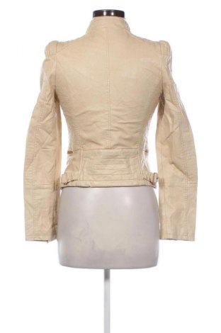 Дамско кожено яке Unbranded, Размер S, Цвят Бежов, Цена 8,69 €