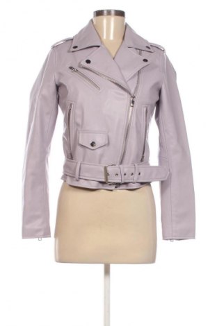 Női bőrdzseki Zara, Méret S, Szín Lila, Ár 7 189 Ft
