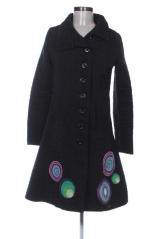 Дамско палто Desigual, Размер M, Цвят Черен, Цена 55,21 €