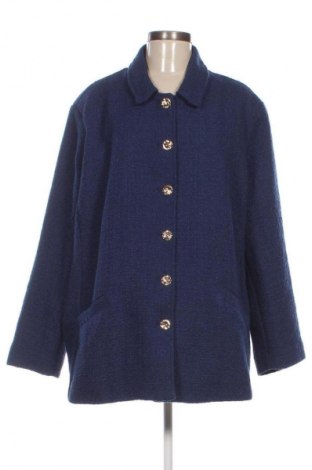 Γυναικείο παλτό Helena Vera, Μέγεθος 3XL, Χρώμα Μπλέ, Τιμή 44,99 €