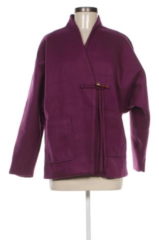Γυναικείο παλτό SooLinen, Μέγεθος L, Χρώμα Βιολετί, Τιμή 67,99 €