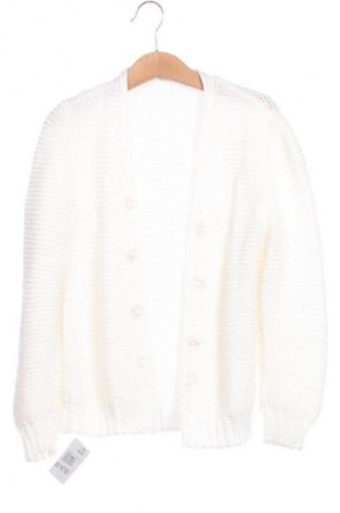 Kinder Strickjacke Unbranded, Größe 5-6y/ 116-122 cm, Farbe Weiß, Preis € 5,99