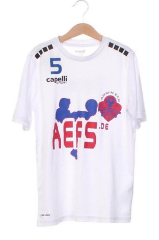 Dziecięcy T-shirt Capelli, Rozmiar 8-9y/ 134-140 cm, Kolor Biały, Cena 22,99 zł
