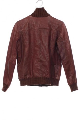 Gyerek bőrdzseki Scotch & Soda, Méret 12-13y / 158-164 cm, Szín Barna, Ár 45 612 Ft