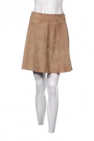 Fustă de piele Jofama, Mărime S, Culoare Bej, Preț 168,33 Lei