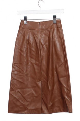 Δερμάτινη φούστα Love Republic, Μέγεθος XS, Χρώμα Καφέ, Τιμή 14,99 €