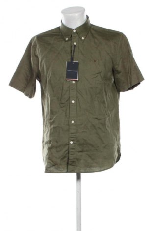 Męska koszula Tommy Hilfiger, Rozmiar L, Kolor Zielony, Cena 141,99 zł, #135217510