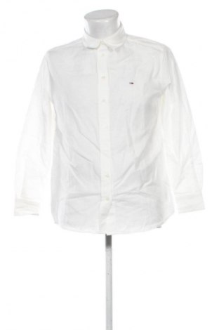 Cămașă de bărbați Tommy Jeans, Mărime S, Culoare Alb, Preț 291,99 Lei, #135219031