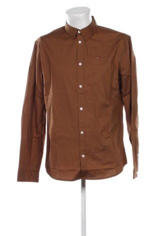 Мъжка риза Tommy Jeans, Размер XL, Цвят Кафяв, Цена 20,45 €, #135219847