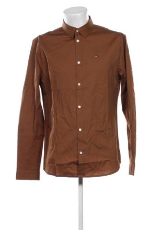 Cămașă de bărbați Tommy Jeans, Mărime XL, Culoare Maro, Preț 167,99 Lei, #135219979