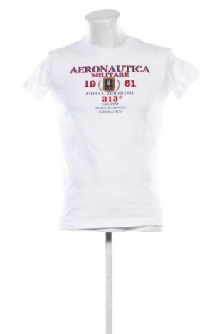 Мъжка тениска Aeronautica Militare, Размер S, Цвят Бял, Цена 21,00 €