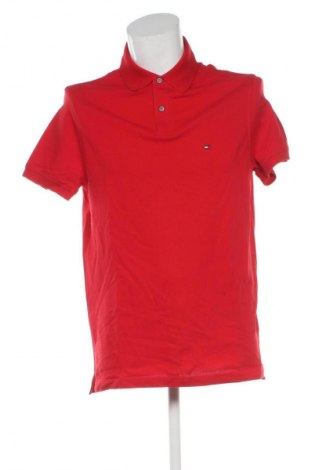 Męski T-shirt Tommy Hilfiger, Rozmiar L, Kolor Czerwony, Cena 361,99 zł