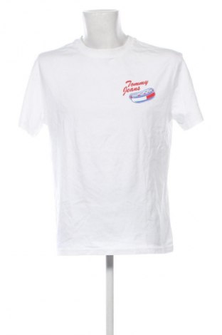 Tricou de bărbați Tommy Jeans, Mărime M, Culoare Alb, Preț 265,99 Lei