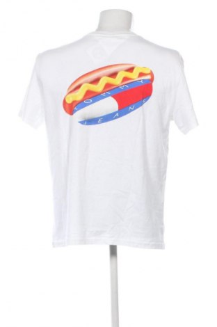 Tricou de bărbați Tommy Jeans, Mărime M, Culoare Alb, Preț 265,99 Lei