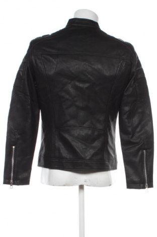 Geacă de piele pentru bărbati Bershka, Mărime M, Culoare Negru, Preț 134,99 Lei