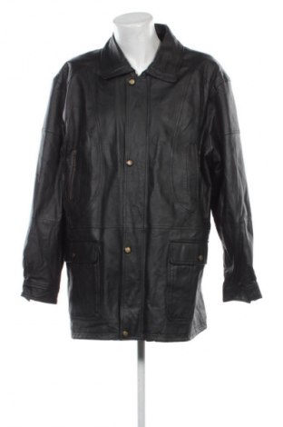 Мъжко кожено яке Unbranded, Размер 3XL, Цвят Черен, Цена 20,45 €